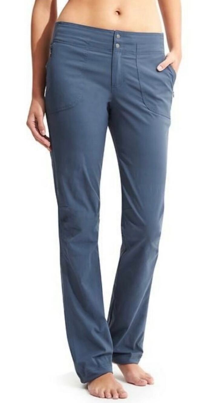 Athleta Trekkie Hiking Pants Zip Pockets Blue Womens Size 10T 153397 *EUC